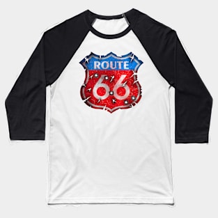 Route 66 - Old sign Baseball T-Shirt